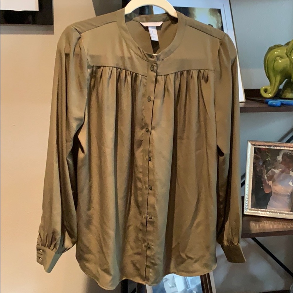 H&M Olive Blouse